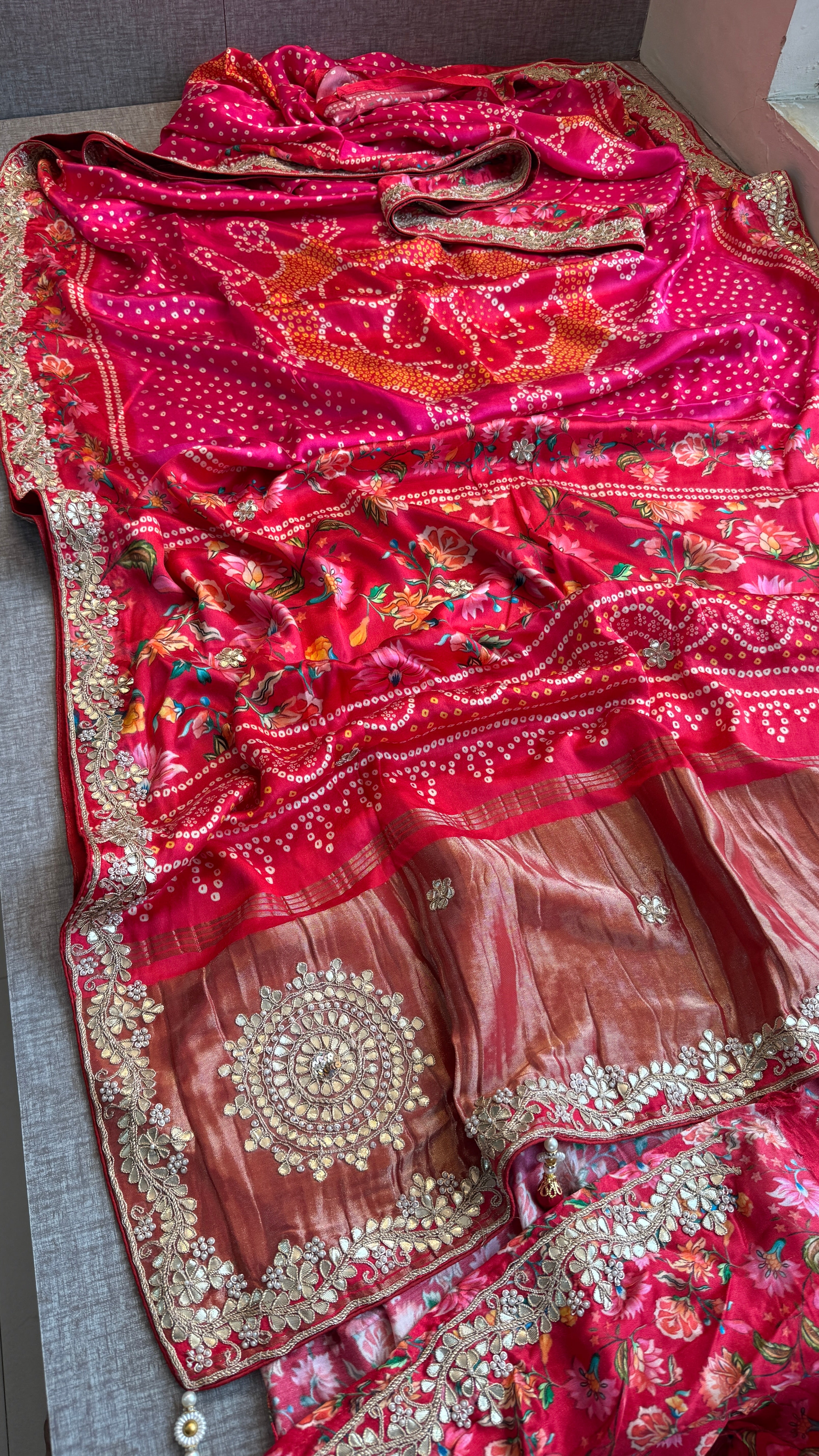 Pure Gajji silk Banarasi Weaving