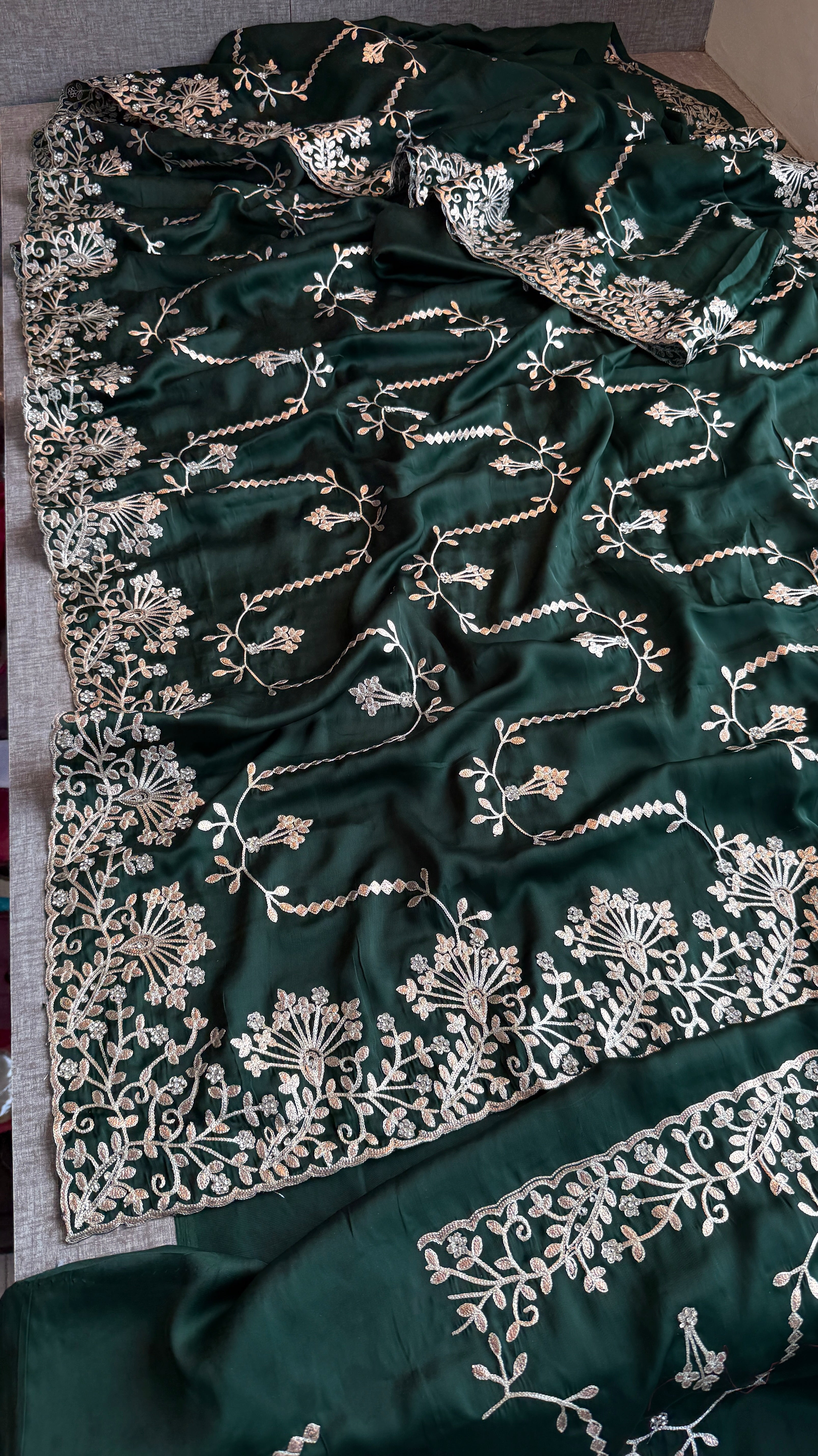 Pure Satin Silk Saree