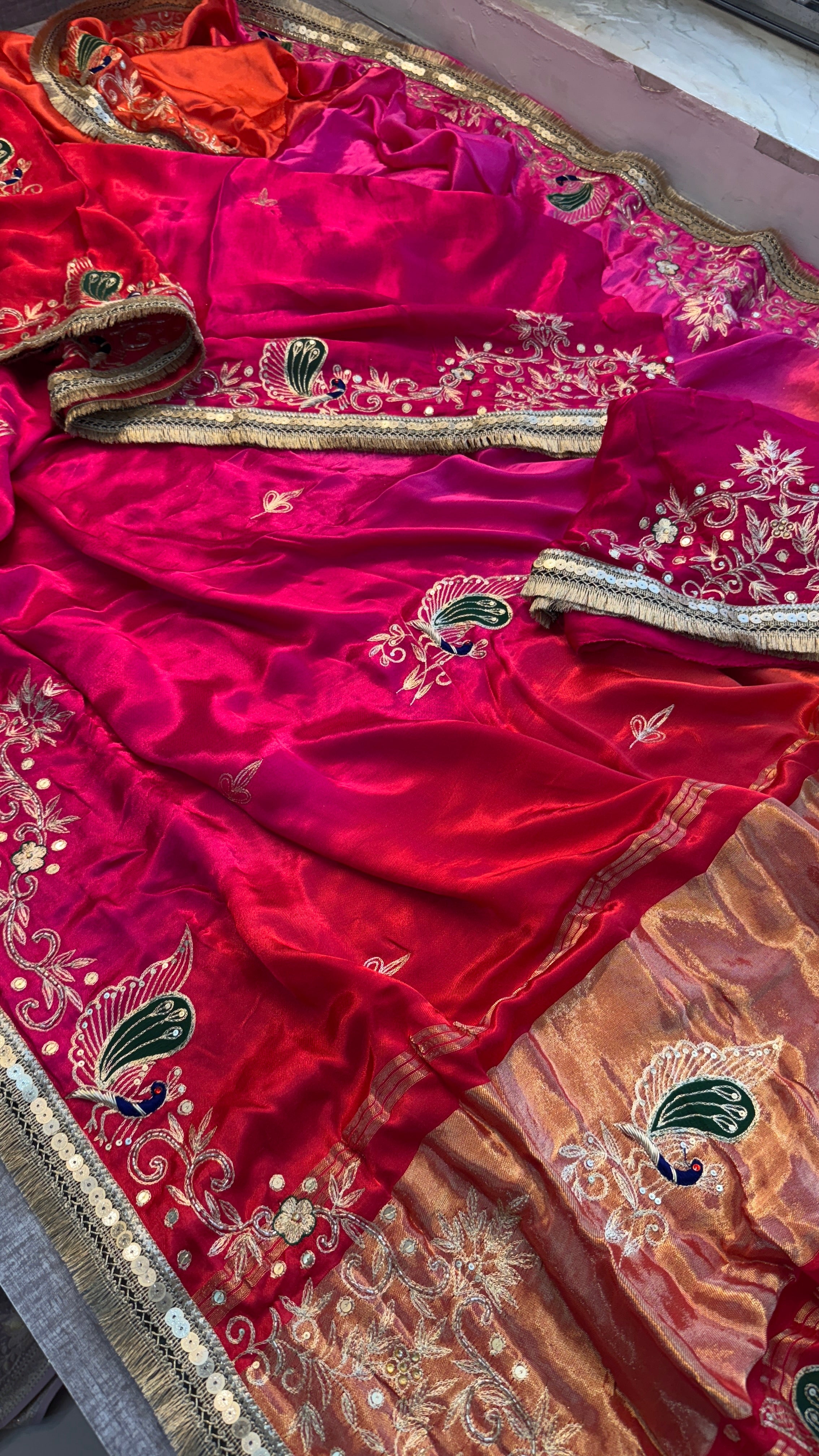 Pure Gajji Silk saree