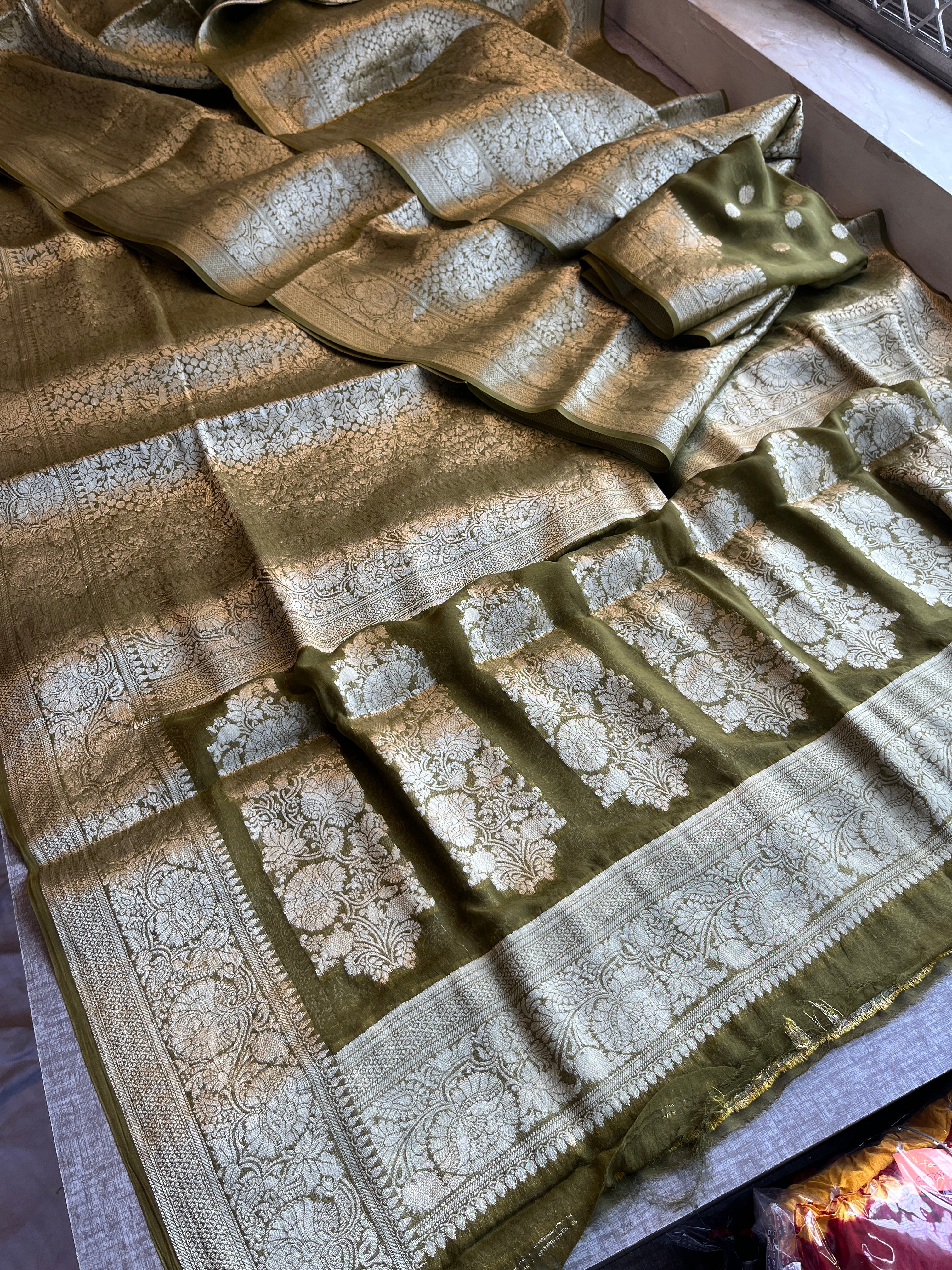 Pure Khaddi Georgette Saree