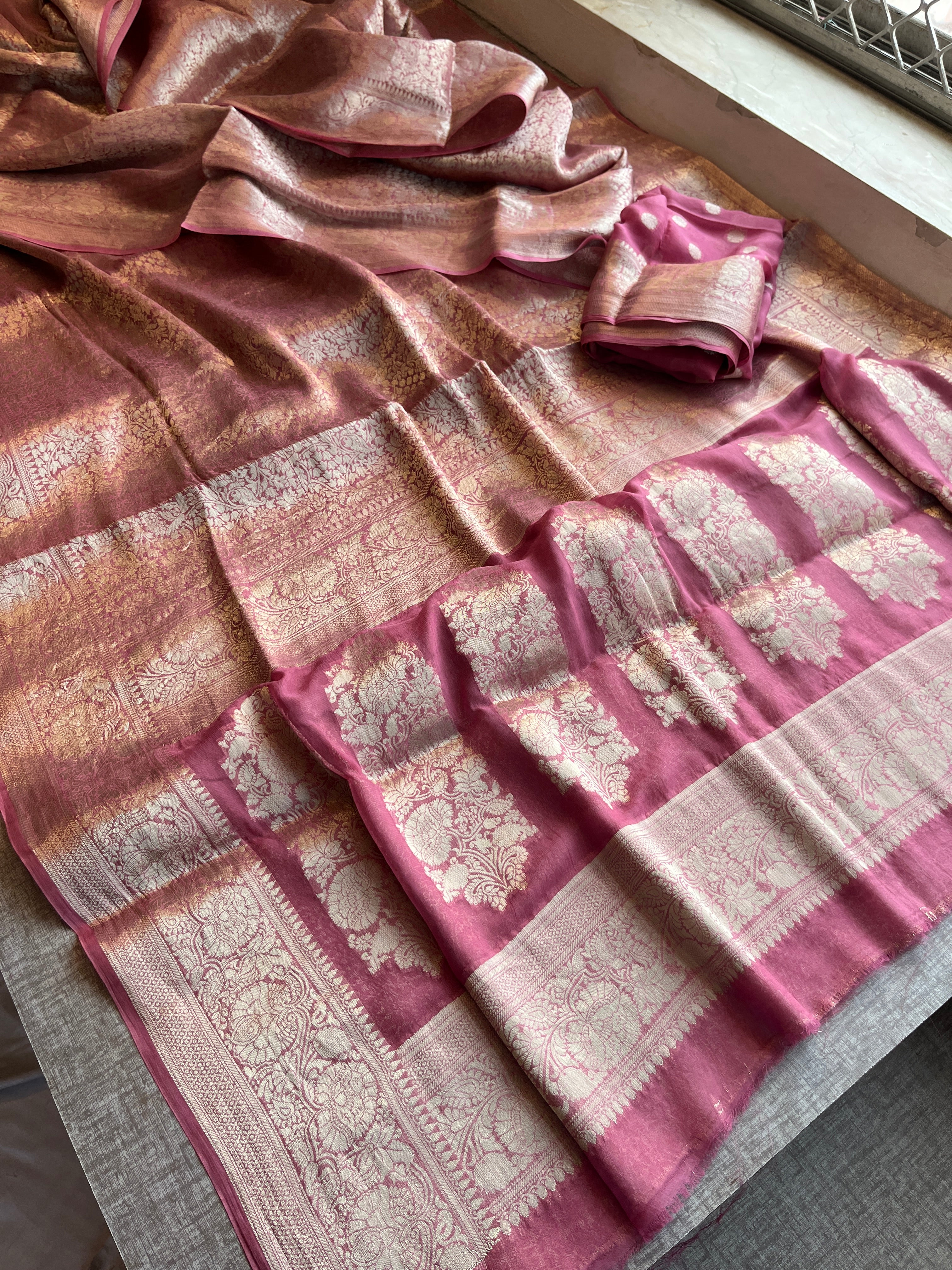 Pure Khaddi Georgette Saree