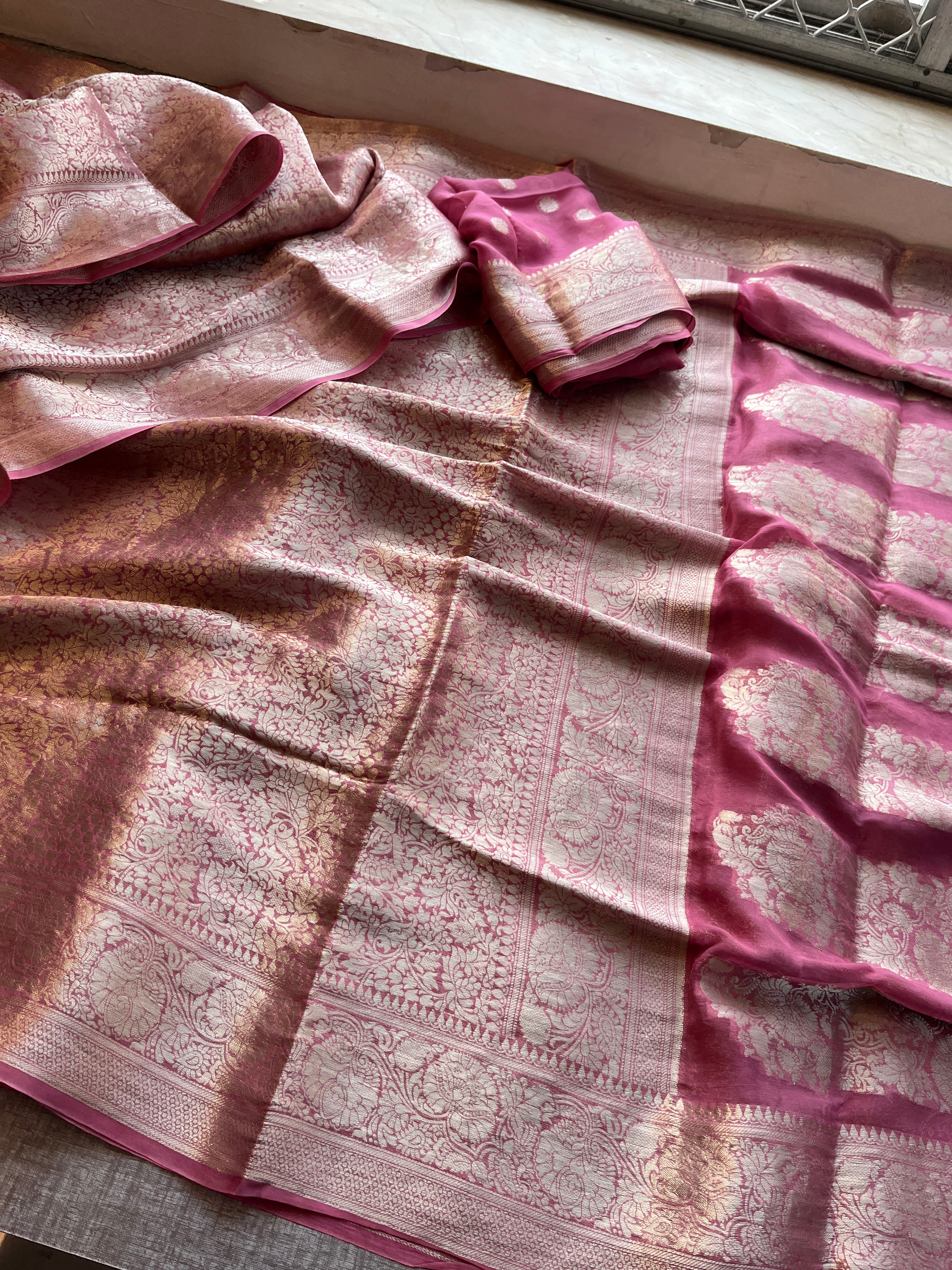 Pure Khaddi Georgette Saree