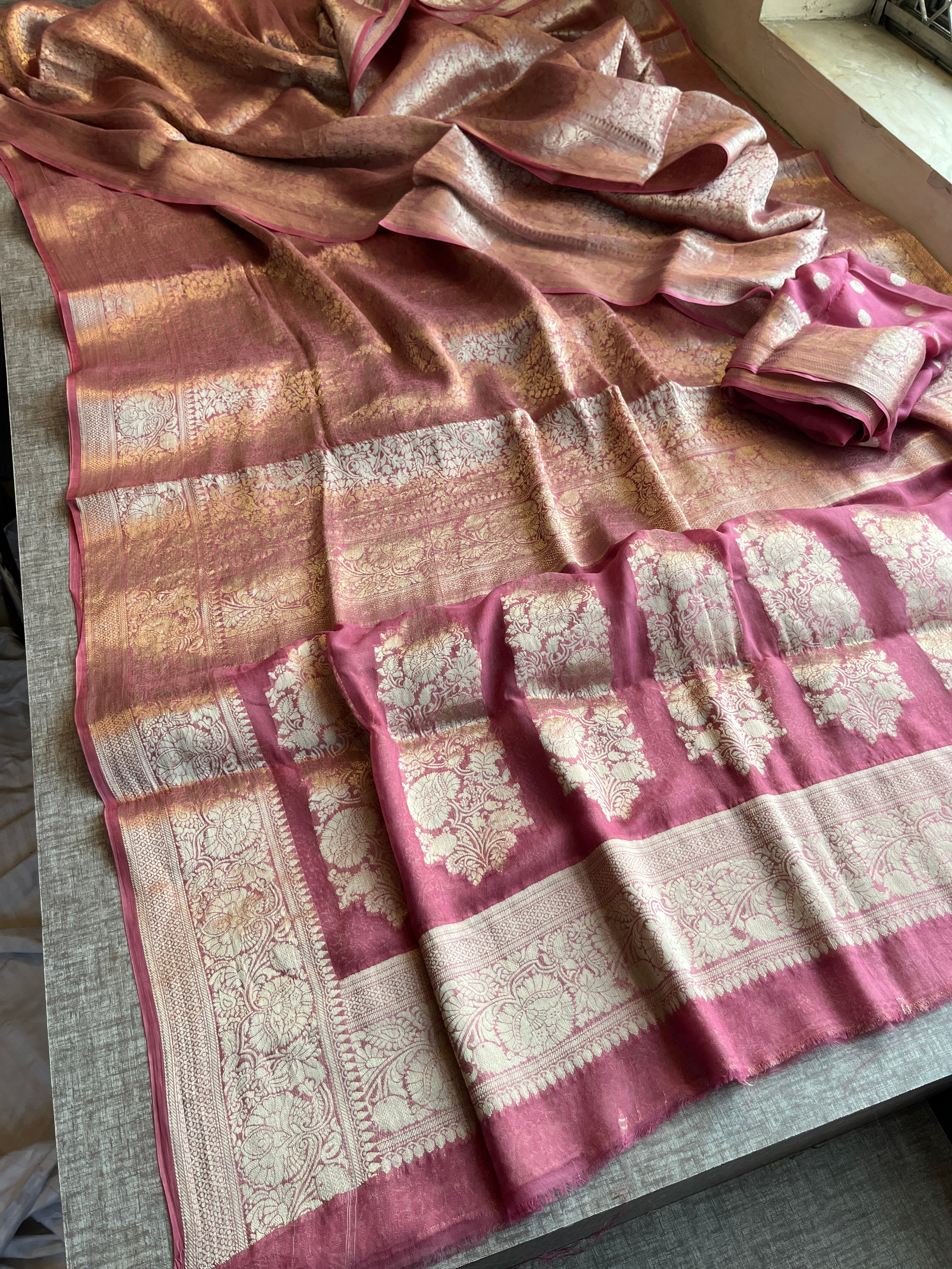 Pure Khaddi Georgette Saree