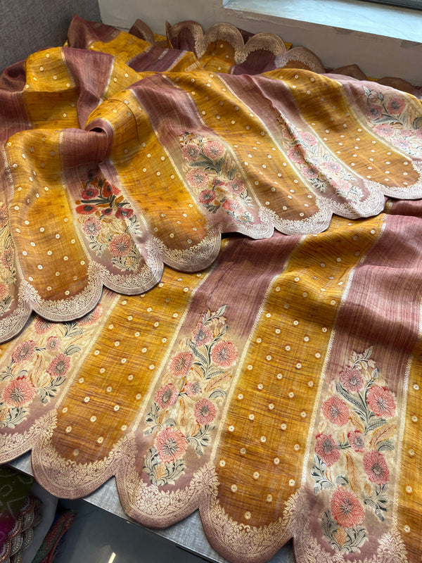 Pure Munga Silk Banarasi Weaving