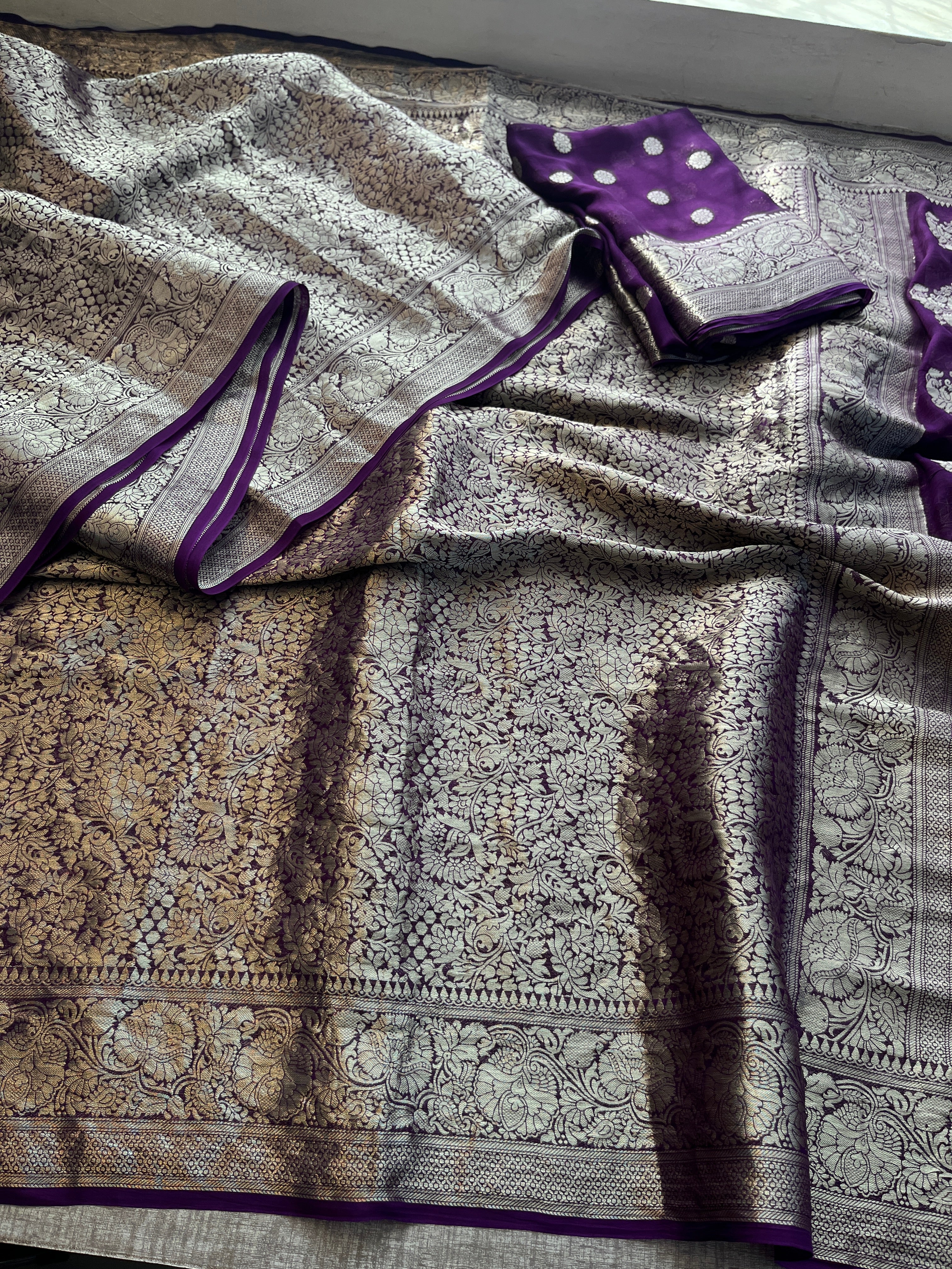 Pure Khaddi Georgette Saree
