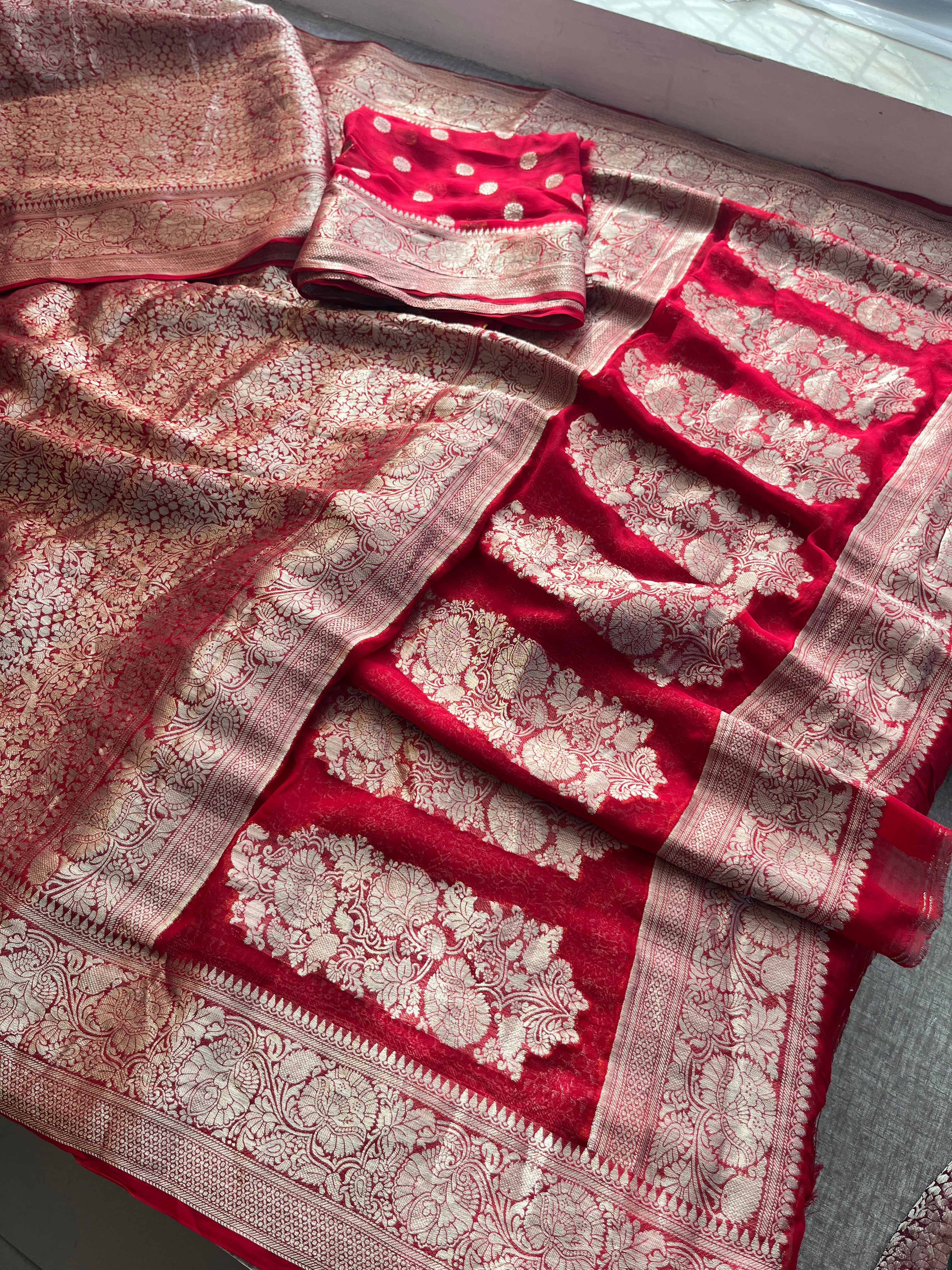 Pure Khaddi Georgette Saree