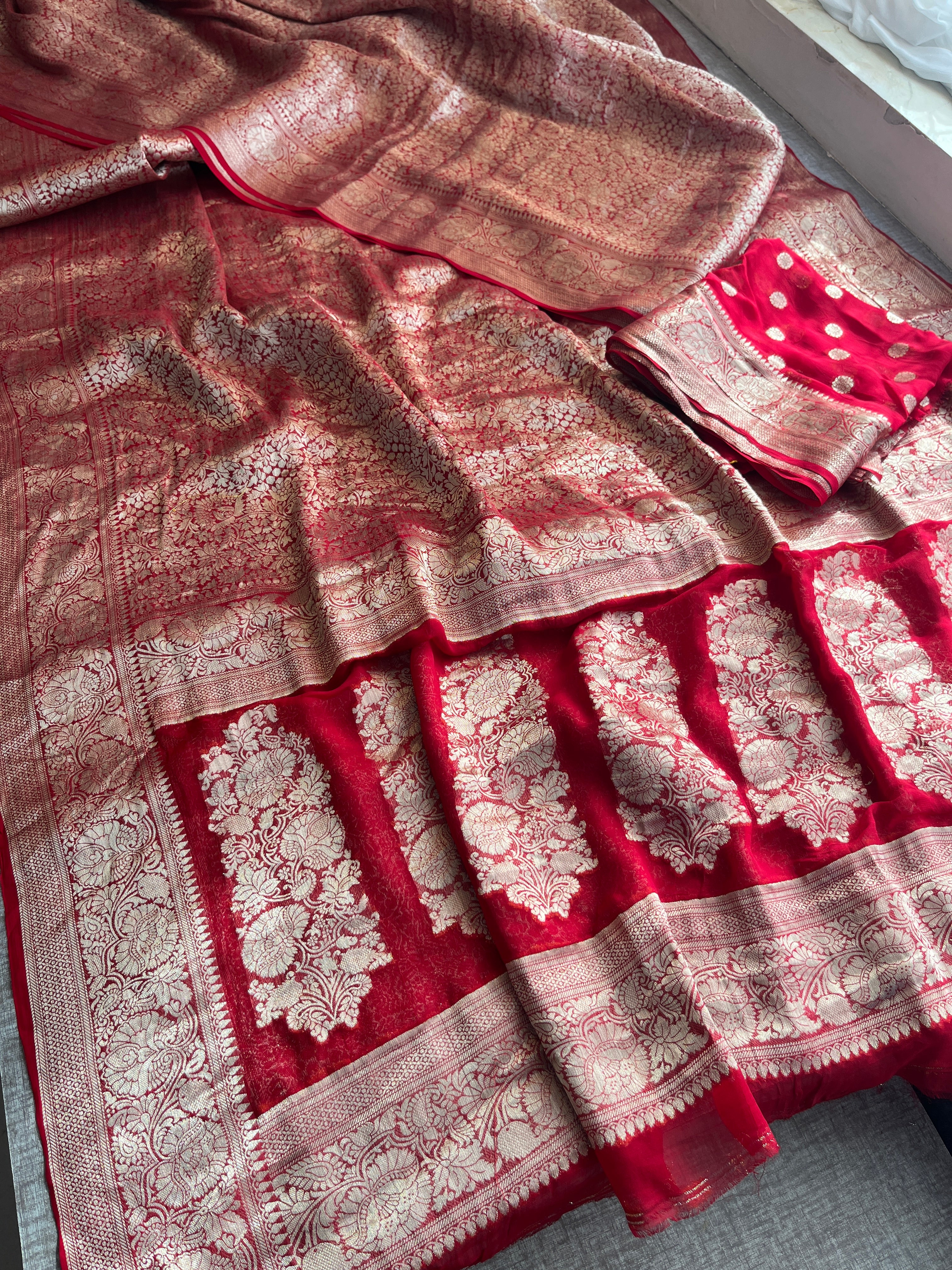 Pure Khaddi Georgette Saree