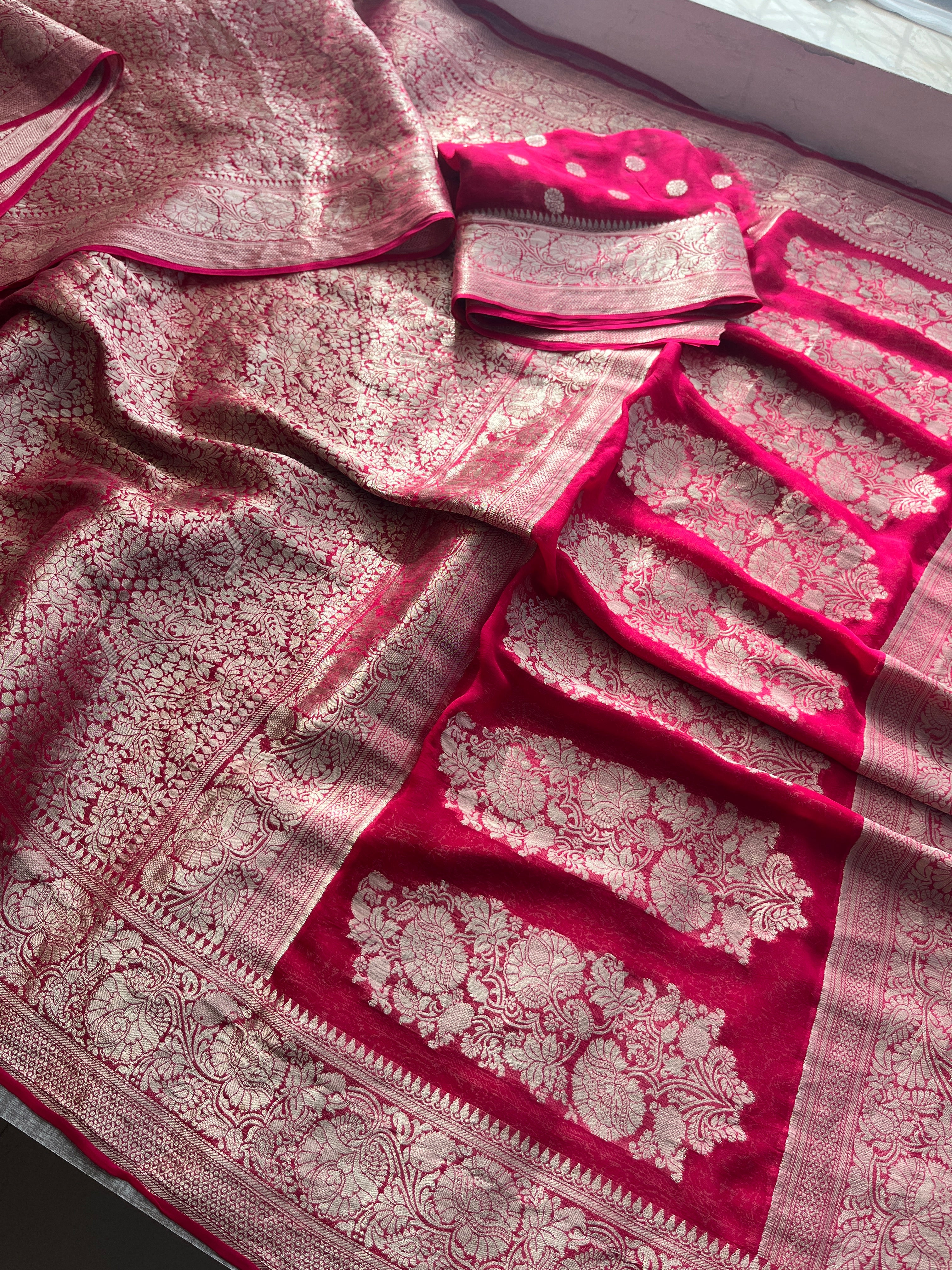 Pure Khaddi Georgette Saree