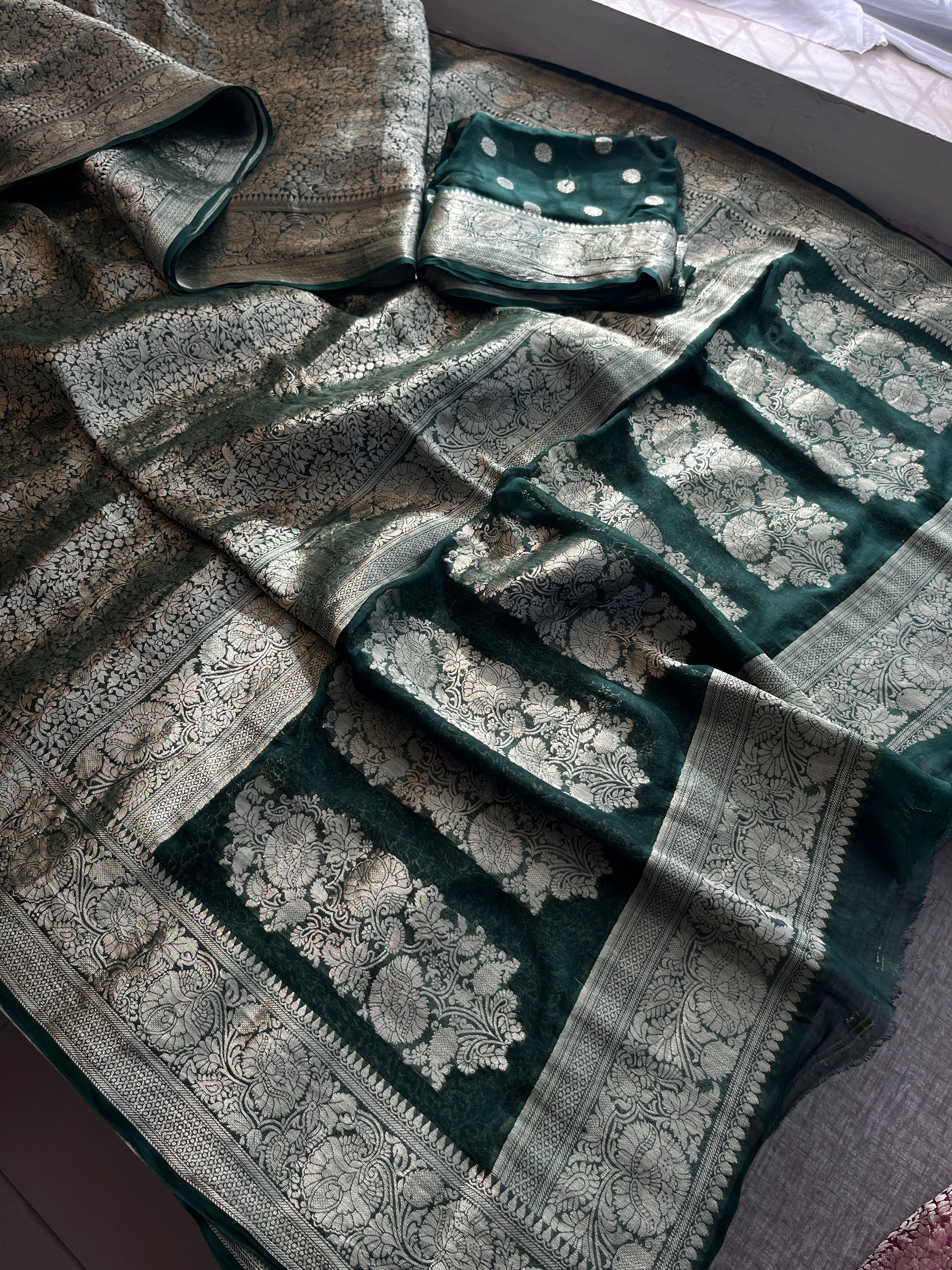 Pure Khaddi Georgette Saree