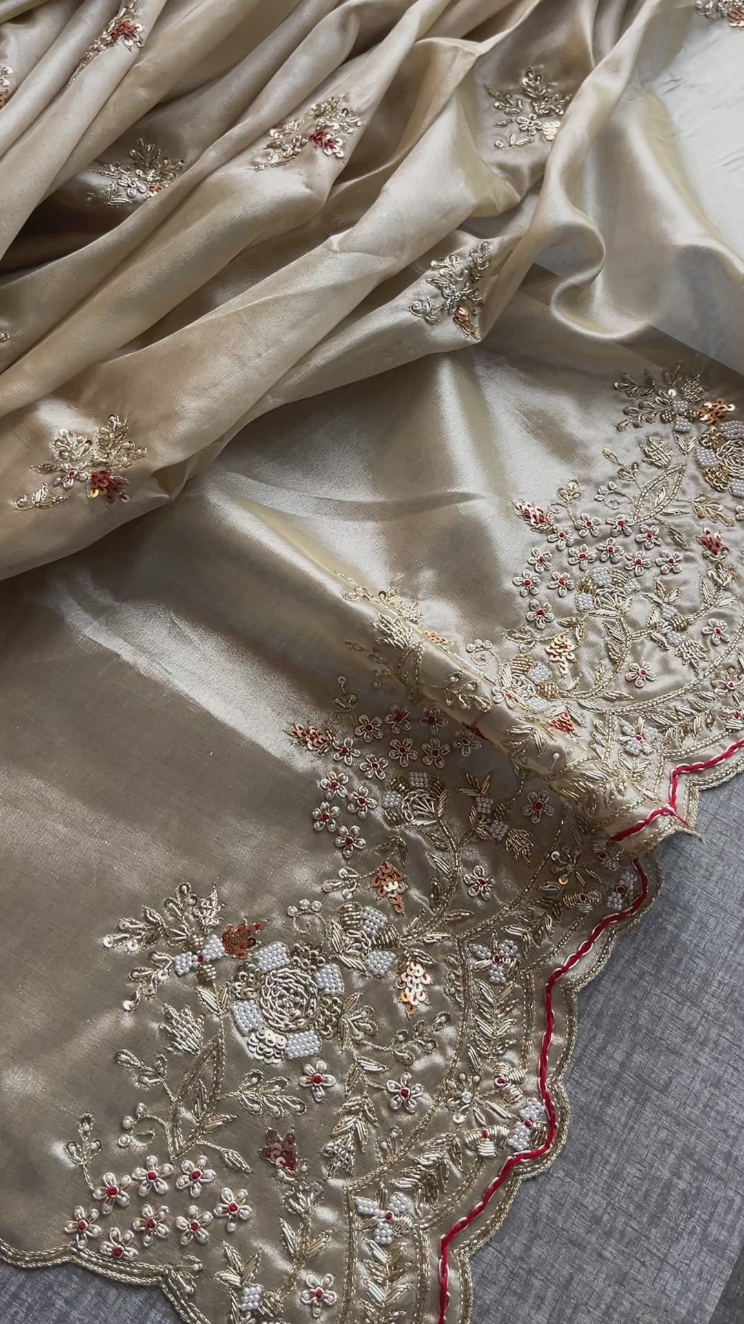 Tissue Silk Saree with Heavy Pallu