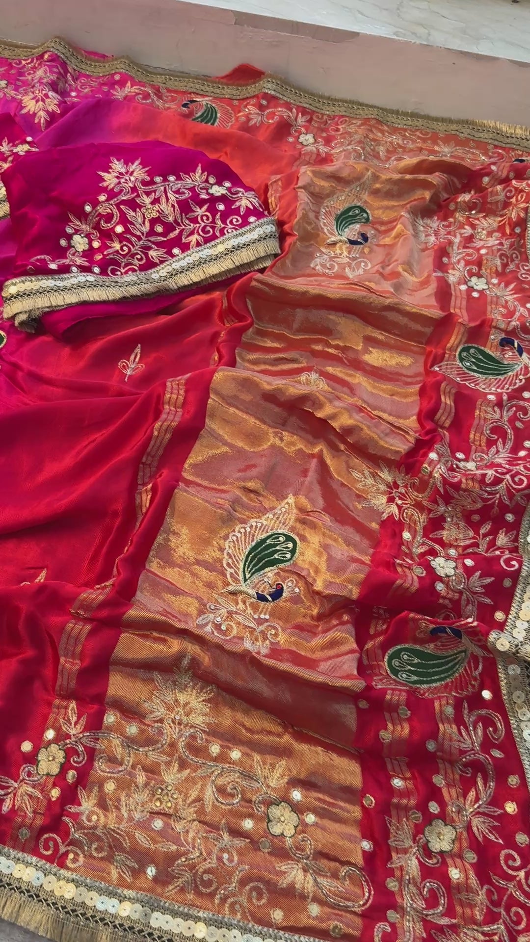 Pure Gajji Silk saree