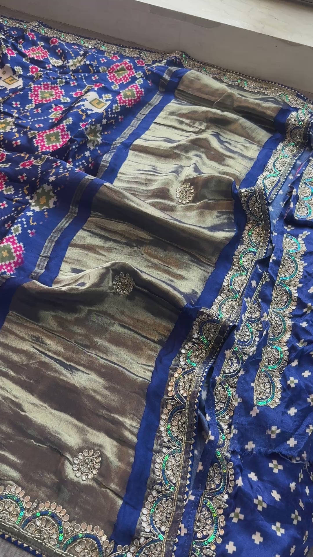 Pure patola silk Saree with elephant motif