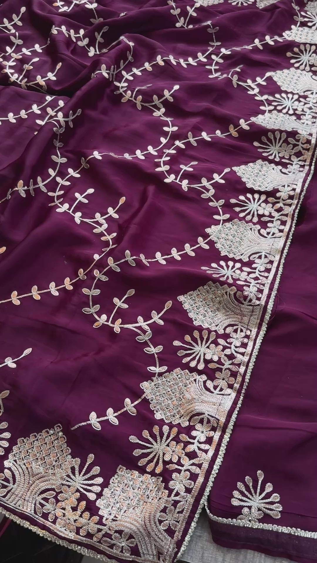 Pure Satin Silk Saree