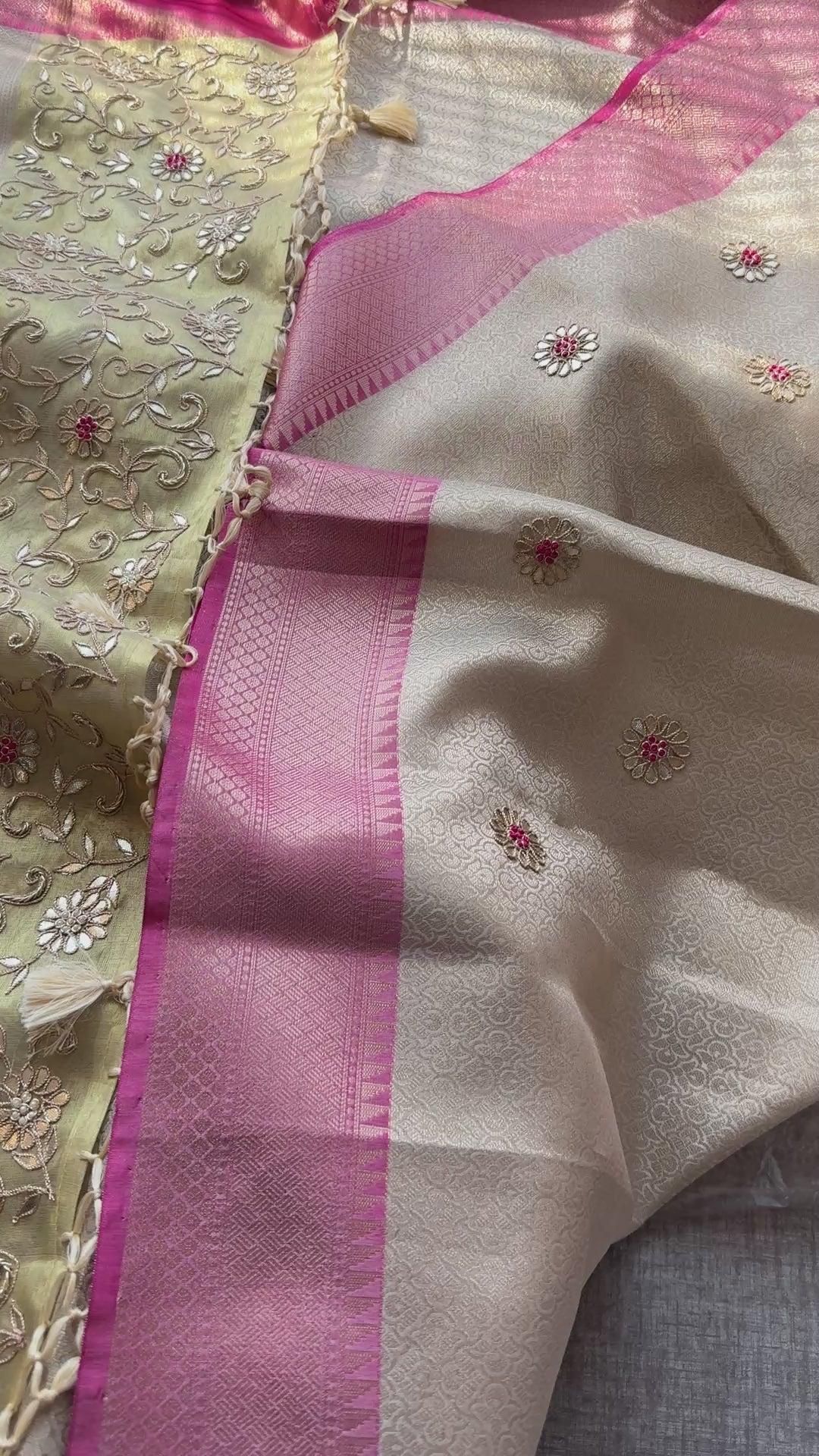 Pure Soft Tissue Silk Saree With heavy Pallav