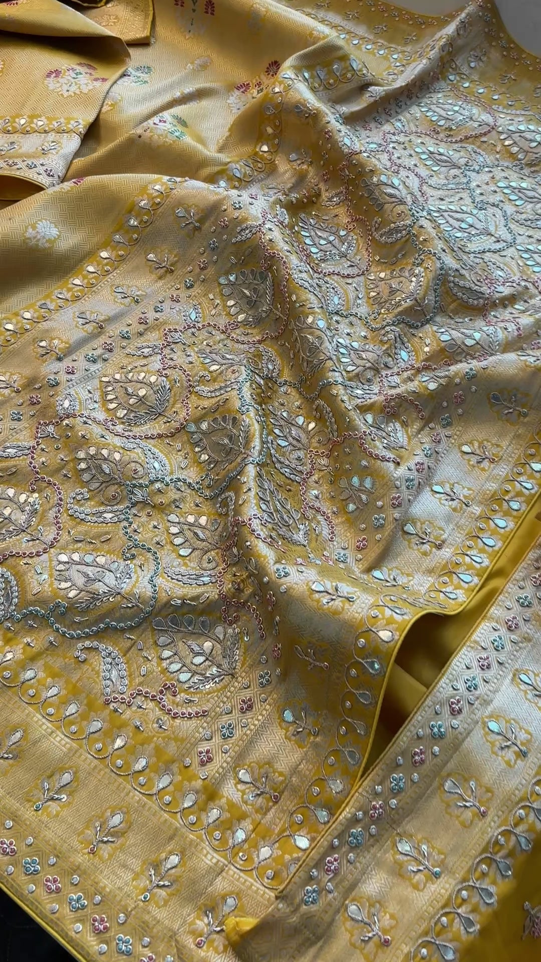 Pure Kanjivaram Meena Banarasi Weaving Saree