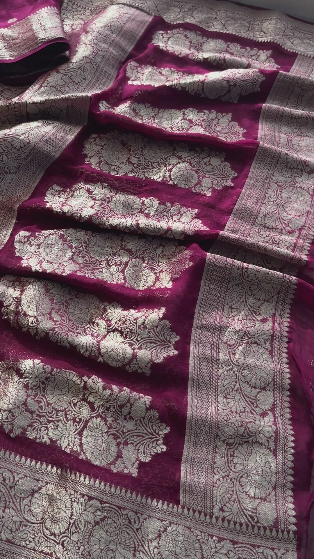 Pure Khaddi Georgette Saree