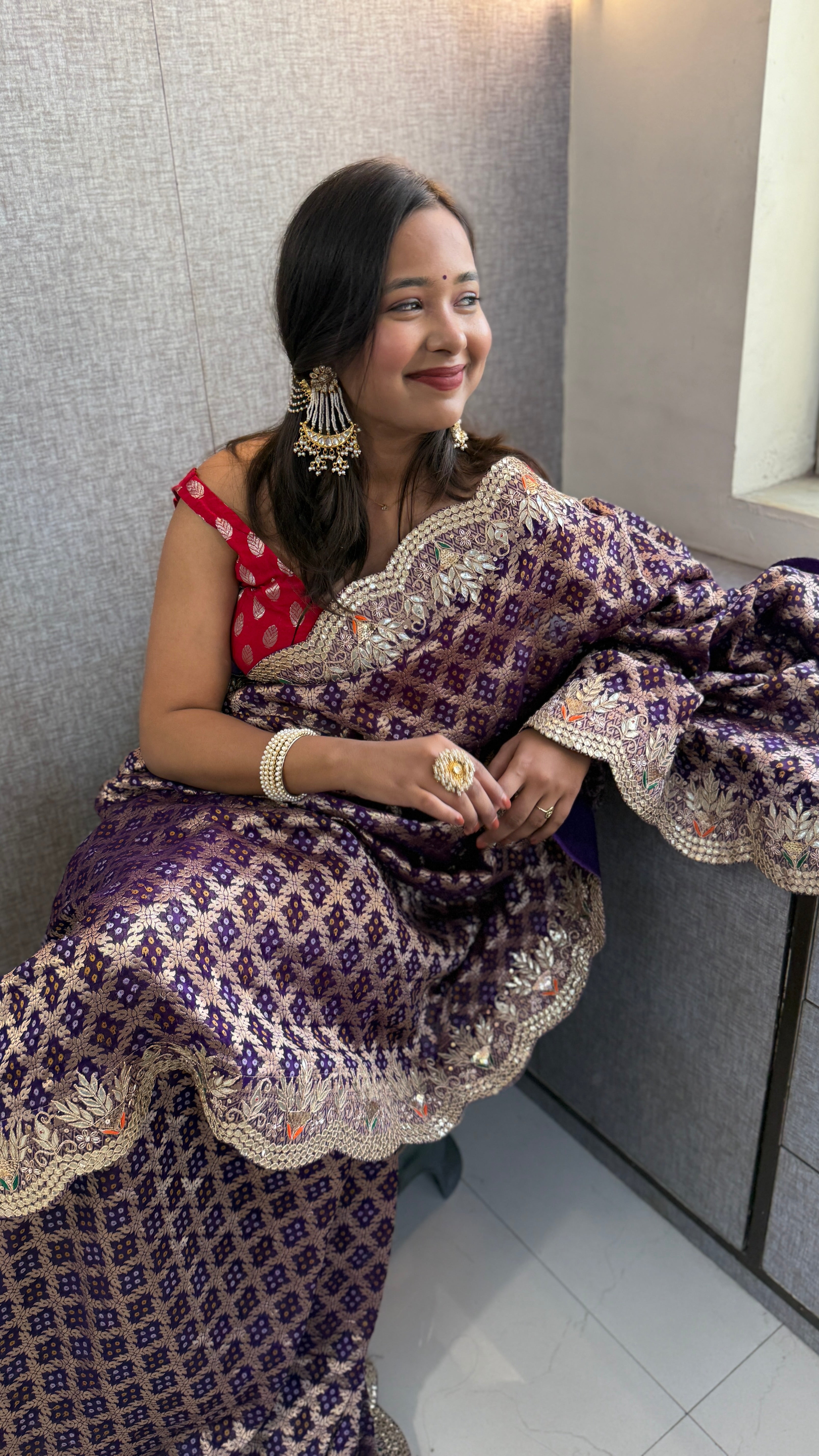 Pure khaddi georgette banarasi weaving saree