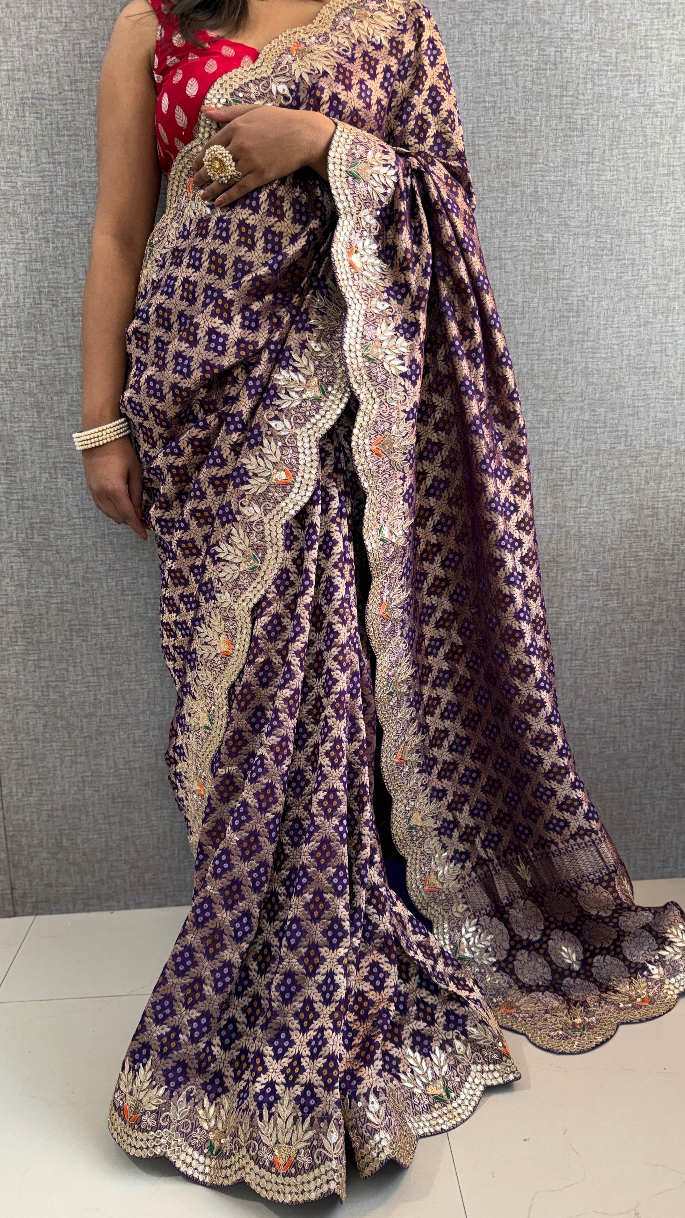 Pure khaddi georgette banarasi weaving saree