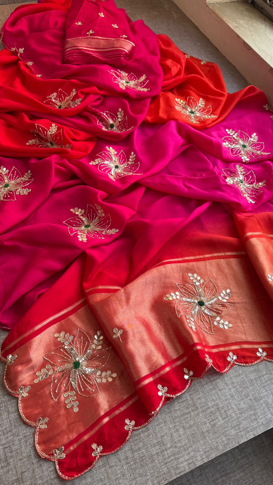 Pure munga silk Saree